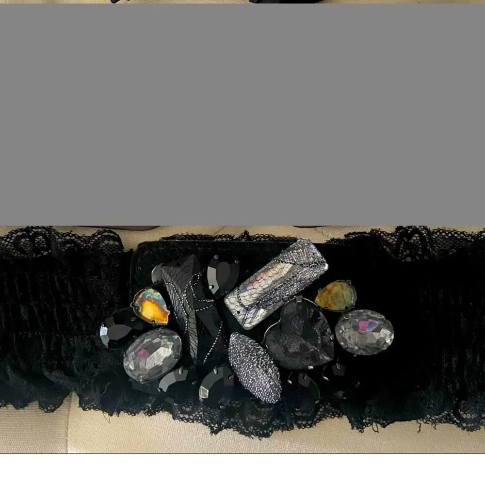 3 Vintage Belts Stretch Faux Leather